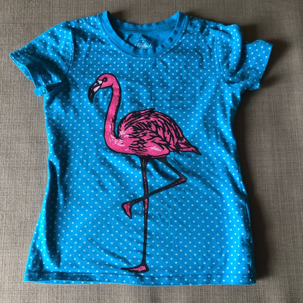 Faded glory tee. Flamingo